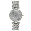 Women'S Fashion Simple Full Diamond Round Quartz Watch