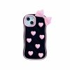 Fashion Cute Heart Bowknot Anti-Drop Soft Silicone Phone Apple Case