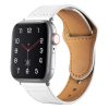 Fashion Simple Solid Color Apple Watch Reverse Buckle Leather Band
