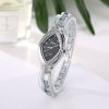 Women'S Fashion Casual Rhinestone Small Round Dial Metal Chain Quartz Watch