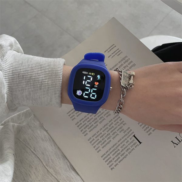 Women'S Fashion Klein Blue LED Digital Watch