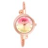 Women'S Fashion Casual Retro Small Round Dial Rhinestone Bracelet Quartz Watch