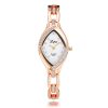 Women'S Fashion Casual Rhinestone Small Round Dial Metal Chain Quartz Watch