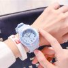 Women'S Fashion Simple Pointer Digital Drop-Proof Waterproof Luminous Watch