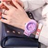 Women'S Fashion Simple Pointer Digital Drop-Proof Waterproof Luminous Watch