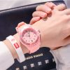 Women'S Fashion Simple Pointer Digital Drop-Proof Waterproof Luminous Watch