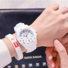 Women'S Fashion Simple Pointer Digital Drop-Proof Waterproof Luminous Watch