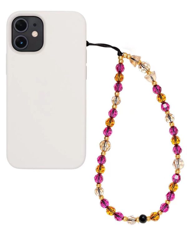 Women Fashion Simple Beaded Phone Chain