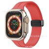 Fashion Simple Magnetic Folding Buckle Silicone Apple Watch Band