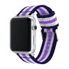 Men'S And Women'S Fashion Three-Color Stripe Apple Watch Canvas Nylon Bands