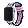 Men'S And Women'S Fashion Three-Color Stripe Apple Watch Canvas Nylon Bands