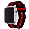 Men'S And Women'S Fashion Three-Color Stripe Apple Watch Canvas Nylon Bands