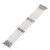 Fashion Pearl Onyx Apple Watch Bands