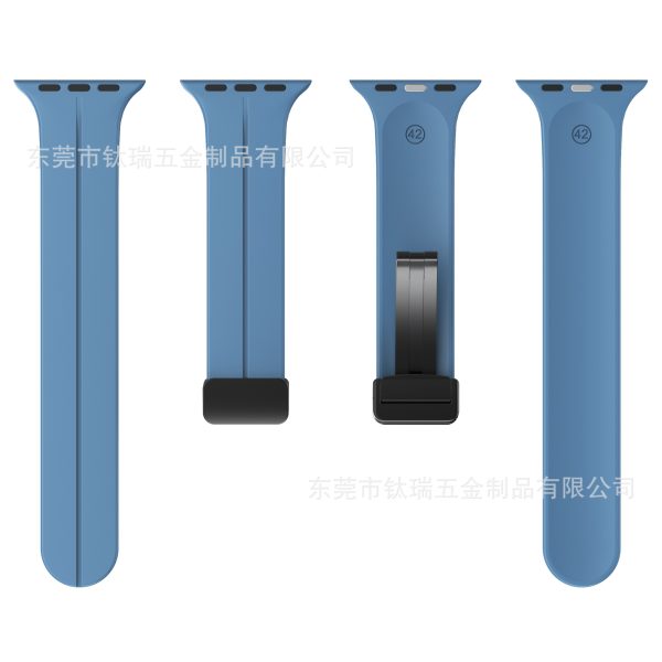 Fashion Simple Magnetic Folding Buckle Silicone Apple Watch Band