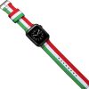 Men'S And Women'S Fashion Three-Color Stripe Apple Watch Canvas Nylon Bands