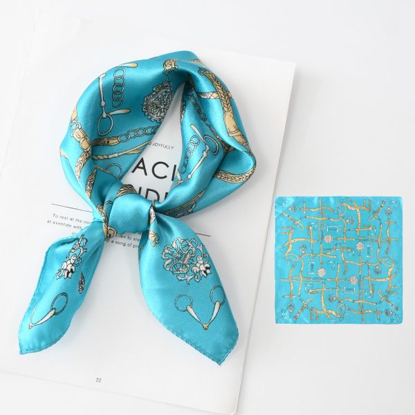 Women'S Fashion Retro Pattern Printed Chain Scarf