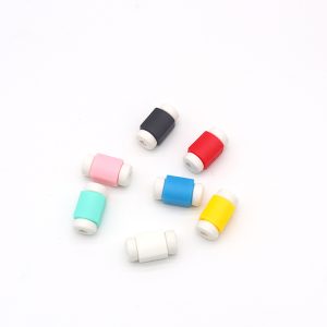 Simple Solid Color Data Cable Protective Case