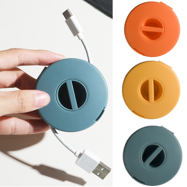 Multifunctional Solid Color USB Charger Data Cable Storage Case