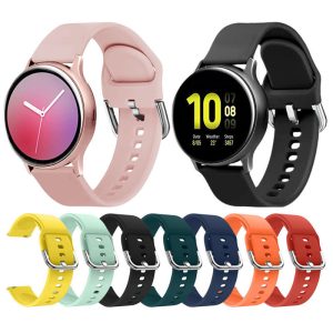 Fashion Solid Color Silicone Pin Buckle Samsung Galaxywatch Bands