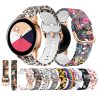 Fashion Samsung Galaxy Flora Printed Silicone Watch Bands