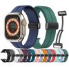 Fashion Simple Magnetic Folding Buckle Silicone Apple Watch Band