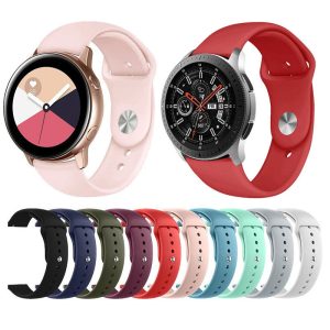 Fashion Solid Color Silicone Samsung Galaxy Watch Bands