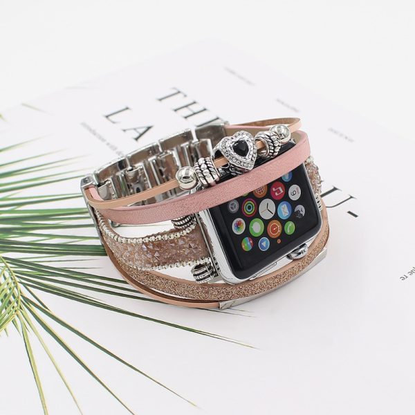 Fashion Heart Rhinestone Apple Watch Bands
