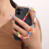 Women Fashion Simple Rainbow Beaded Phone Chain