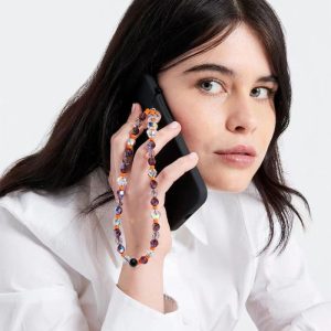 Women Fashion Simple Beaded Phone Chain