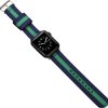 Men'S And Women'S Fashion Three-Color Stripe Apple Watch Canvas Nylon Bands