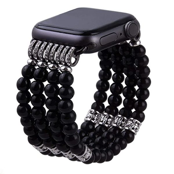 Fashion Pearl Onyx Apple Watch Bands