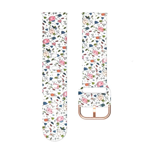 Fashion Samsung Galaxy Flora Printed Silicone Watch Bands