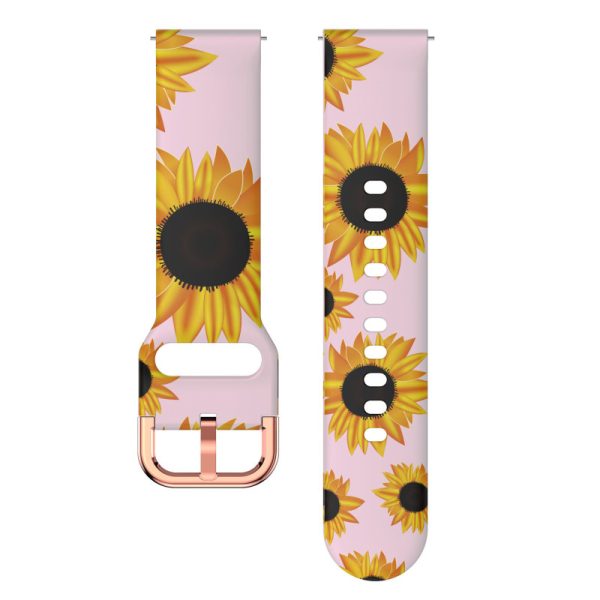 Fashion Samsung Galaxy Flora Printed Silicone Watch Bands