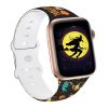 Halloween Multicolor Print Silicone Apple Watch Bands