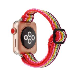 Fashion Multicolor Nylon Woven Apple Watch Bands