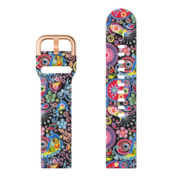 Fashion Samsung Galaxy Flora Printed Silicone Watch Bands