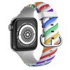 Fashion Rainbow Colorblock Silicone Apple Watch Bands