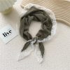 Women Fashion Lace Cotton Linen Triangular Scarf Silk Scarf