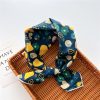 Women Fashion Polka Dot Printed Cotton Linen Small Silk Scarf