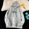 Men'S Fashion Hooded Letter Print Fake Two Piece Loose Hoodies