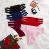 Women Fashion Sexy Knitted Elastic Threaded Hollow Underwear