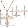 Necklace Set Temperament Angel Wings Earrings Necklace