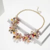 Women'S Fashion Exaggerated Small Daisy Leopard Multicolor Necklace