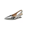 Women Fashion Simple Pointed Toe Low Heel Shoes