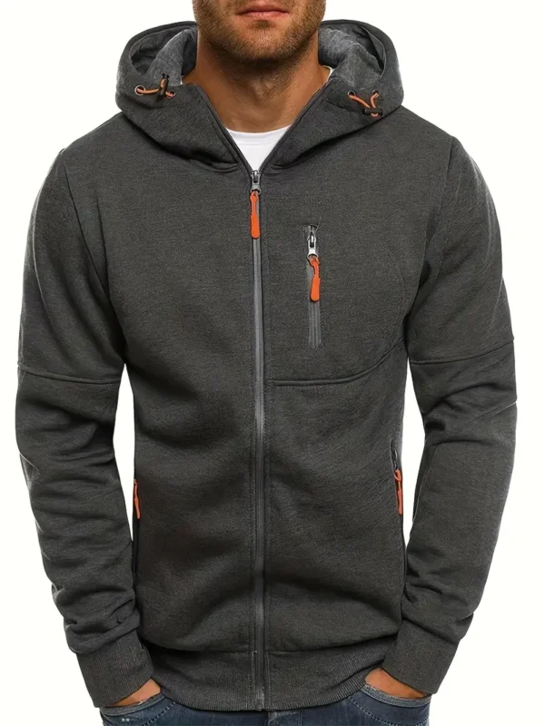 Men's Lightweight 220gsm Polyester Hooded Sweatshirt