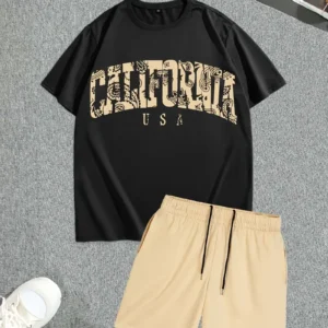 CALIFORNIA Print Men's Casual Outfit