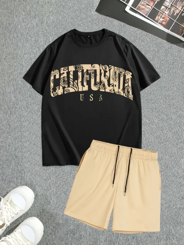 CALIFORNIA Print Men's Casual Outfit