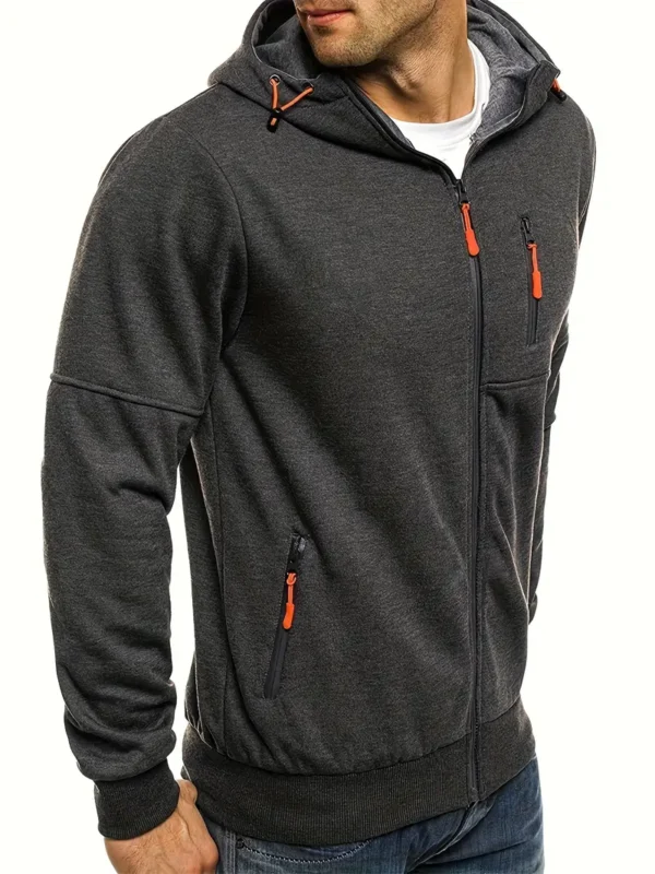 Men's Lightweight 220gsm Polyester Hooded Sweatshirt - Image 4