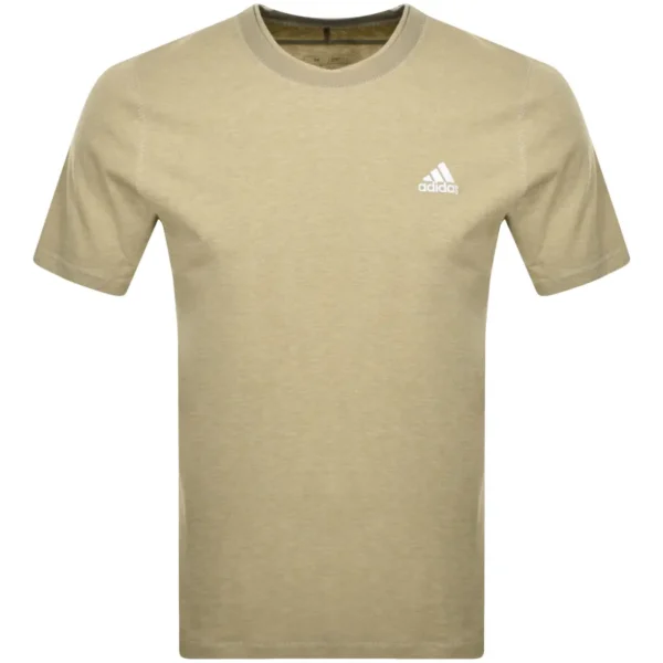 adidas Sportswear Regular Fit Logo T Shirt Beige