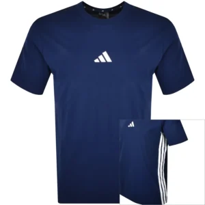 adidas Sportswear Three Stripes T Shirt Blue
